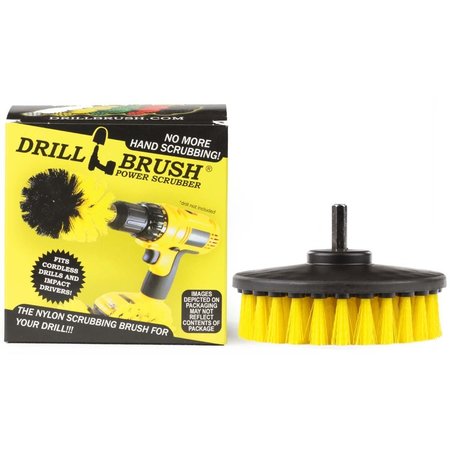 Drillbrush Cleaning Supplies – Bathroom Accessories - Drill Brush - Shower 5in-Ch-Yellow-0656